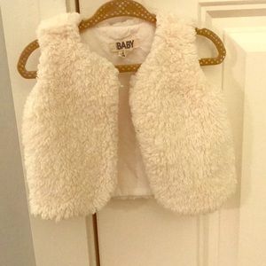 Baby “fur” vest
